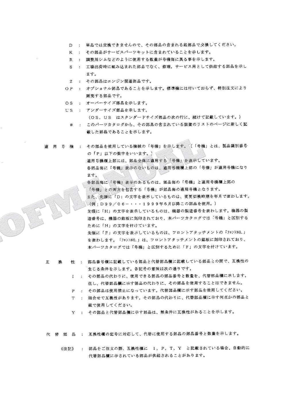 HITACHI EX75UR-5 EX75US-5 Excavator Parts Catalog Manual