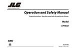 JLG X770AJ Compact Crawler Boom Maintenance Operation Operators Manual
