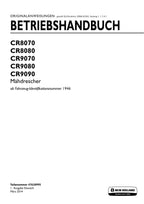 New Holland CR8070 CR8080 CR9070 Mähdrescher Betriebsanleitung Ab 1946
