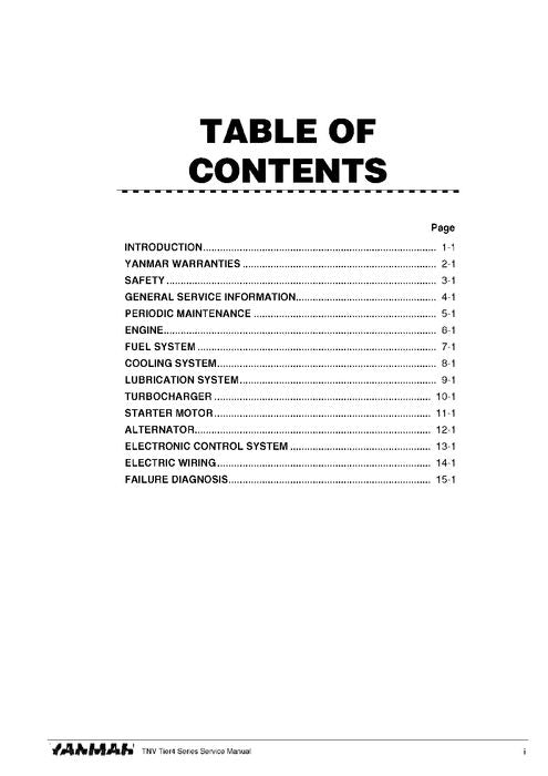 HITACHI 3TNV 4TNV ENGINE SERVICE MANUAL 0BTN4EN0026
