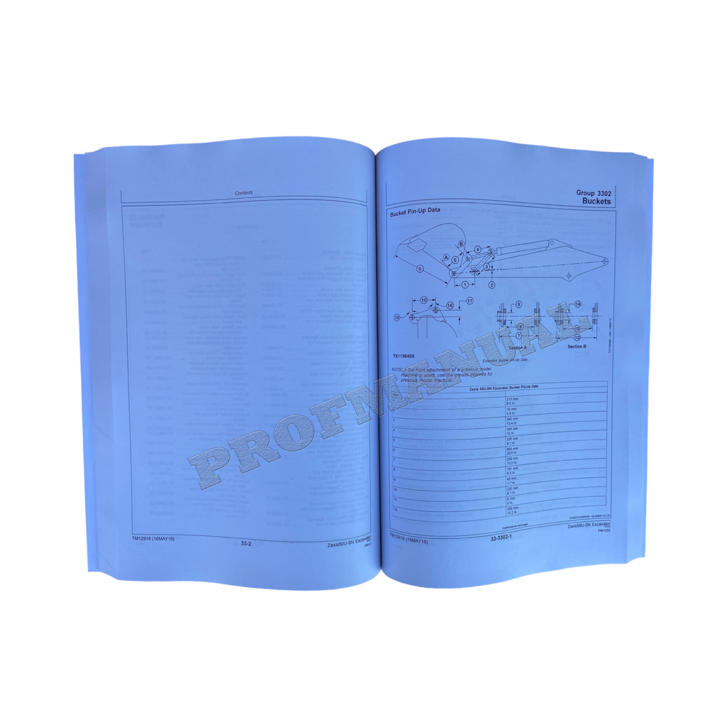 HITACHI ZAXIS 50U-5N EXCAVATOR REPAIR SERVICE MANUAL