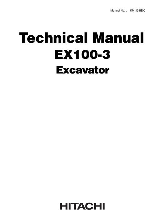 HITACHI EX100-3 EXCAVATOR SERVICE MANUAL