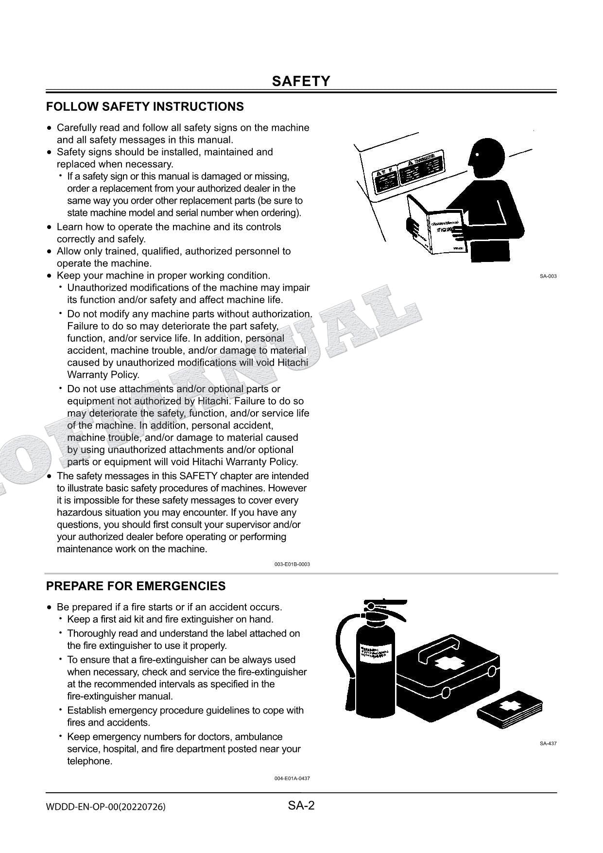 HITACHI ZX210LC-5B ZX330-5 Telescopic Arm Rope Service Repair Workshop Manual