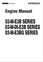 Hitachi 03-M-E3B 03-M-DI-E3B 03-M-E3BG series Wheel Loader Engine Manual