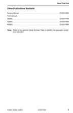 JLG AG823 AG832 AG925 Telehandler Maintenance Operators Manual 3122311500