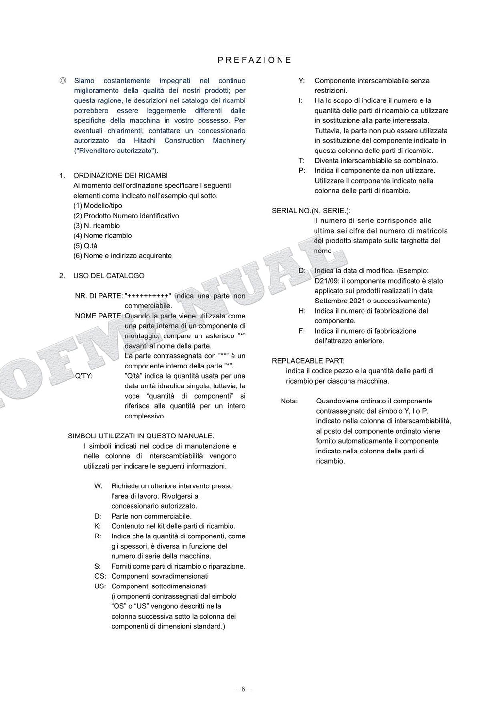 HITACHI 135USOS-7 135USX-7 Japan Spec Equipment Excavator Parts Catalog Manual