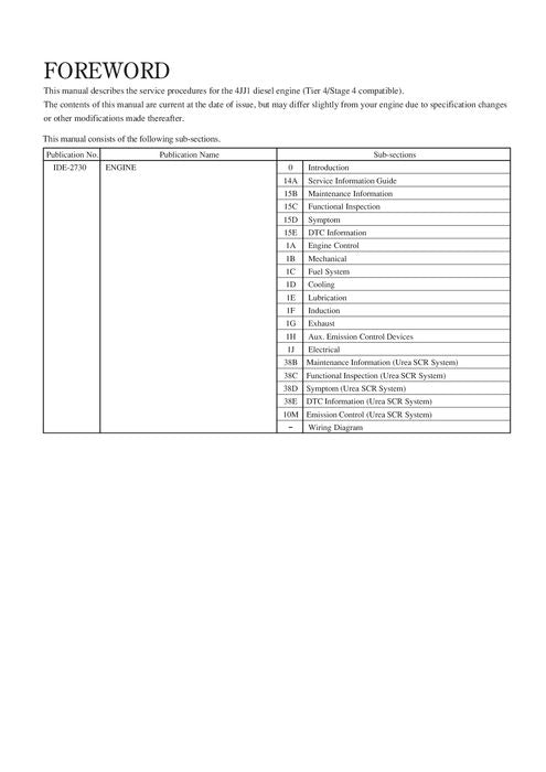 MANUAL DE SERVICIO DEL MOTOR HITACHI 4JJ1 EDBR50EN01