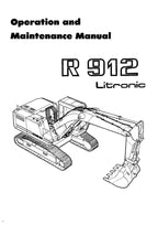 Liebherr R912 Litronic Excavator Operators manual serial 4001