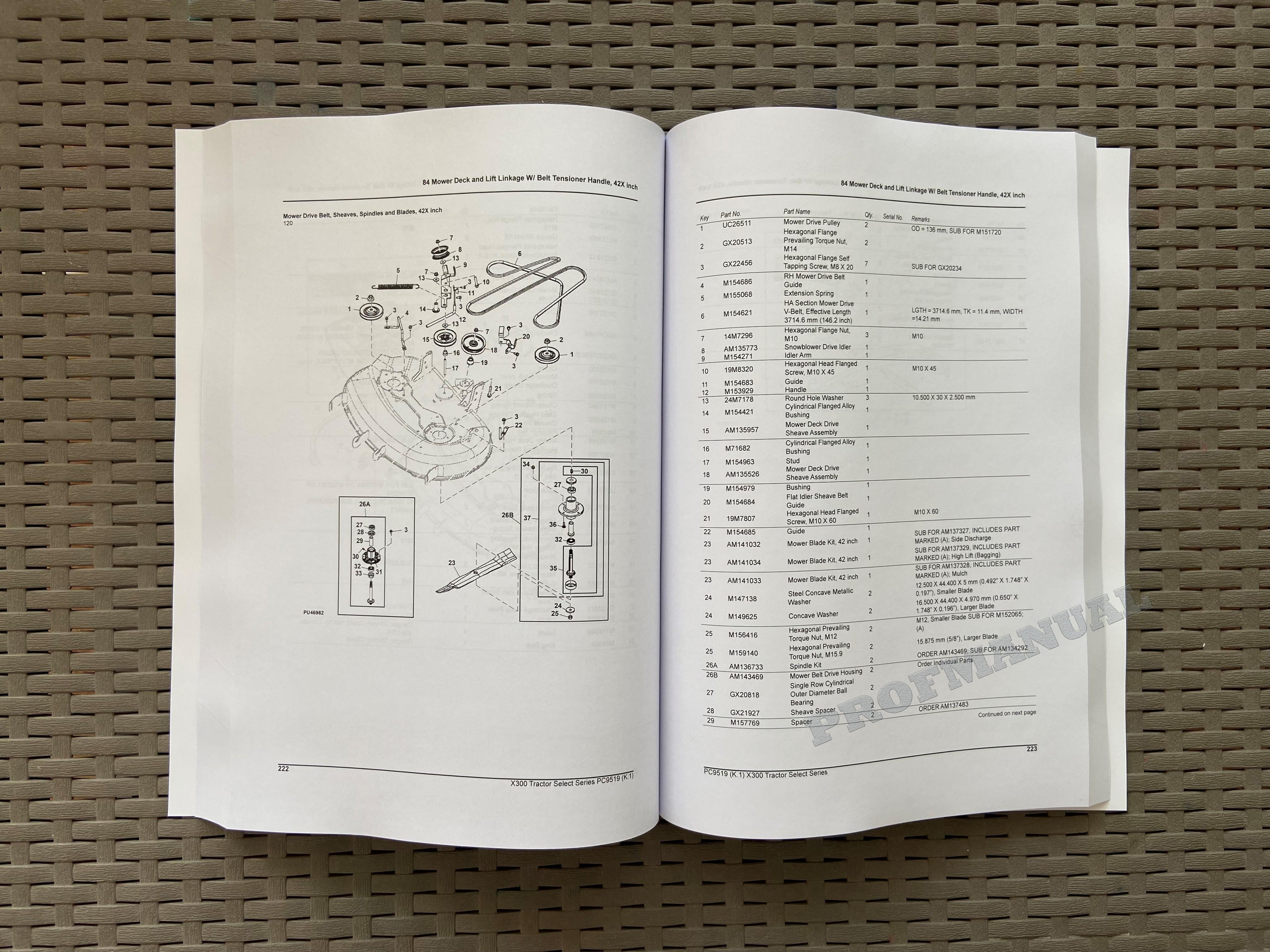 CATÁLOGO DE PIEZAS DEL TRACTOR JOHN DEERE X300 MANUAL + ¡BONIFICACIÓN!