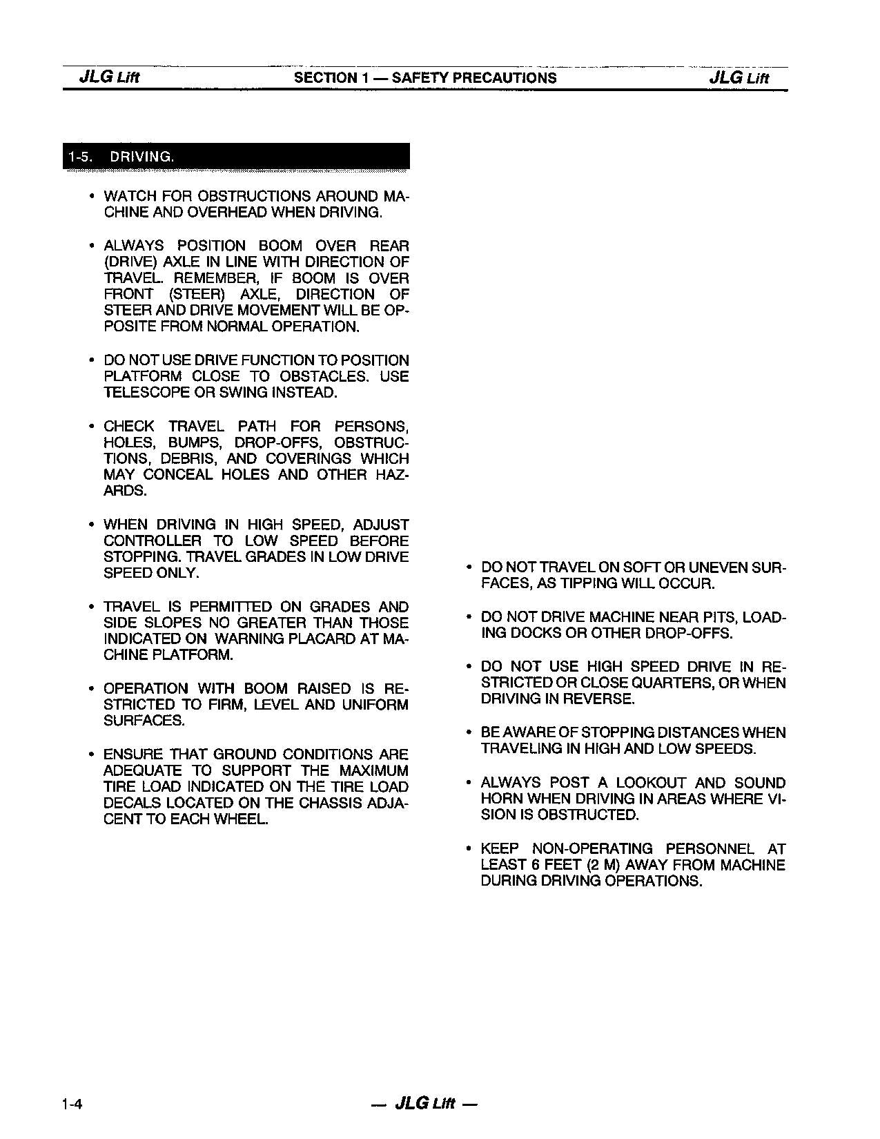 JLG 40ic 45ic Boom Lift Maintenance Operation Operators Manual 3120733