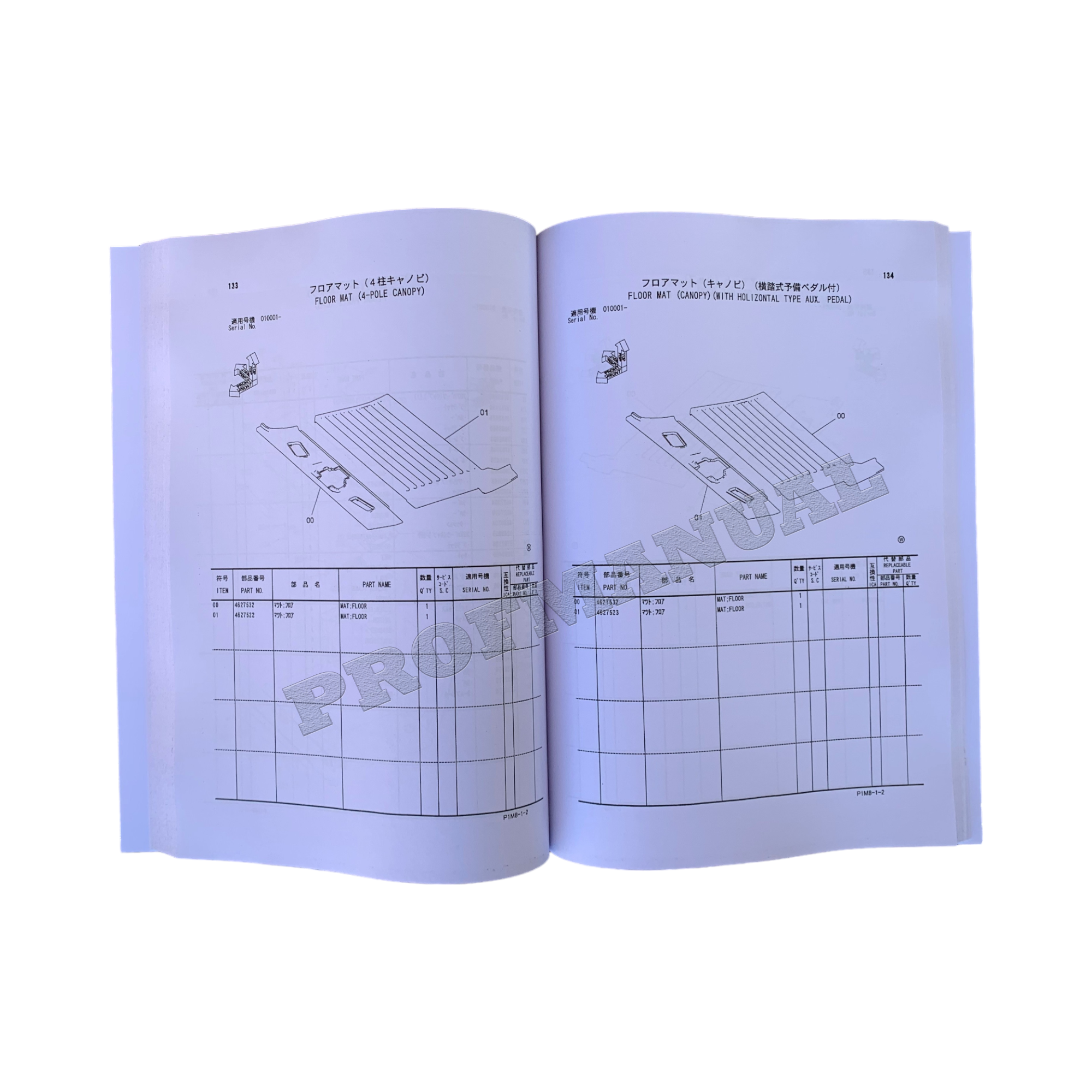 Hitachi ZAXIS 35U-2 excavator parts catalog manual P1M812