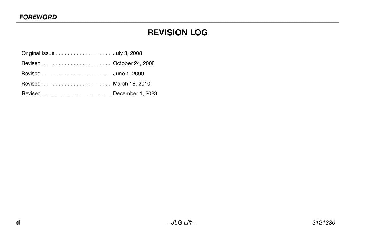 LIFTLUX 210-25 245-25 Scissor Lift Maintenance Operators Manual 3121330