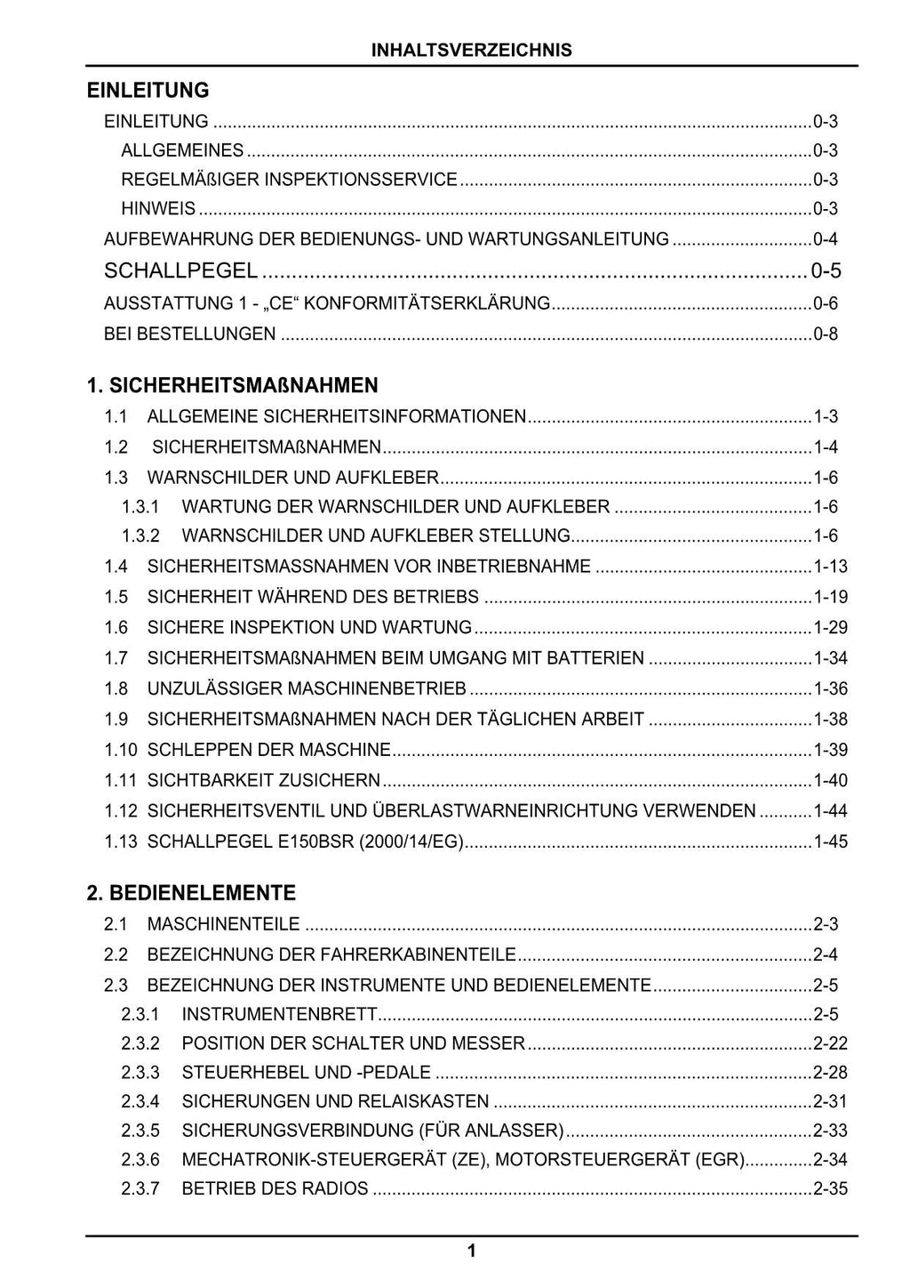 New Holland E150BSR Bagger Betriebsanleitung