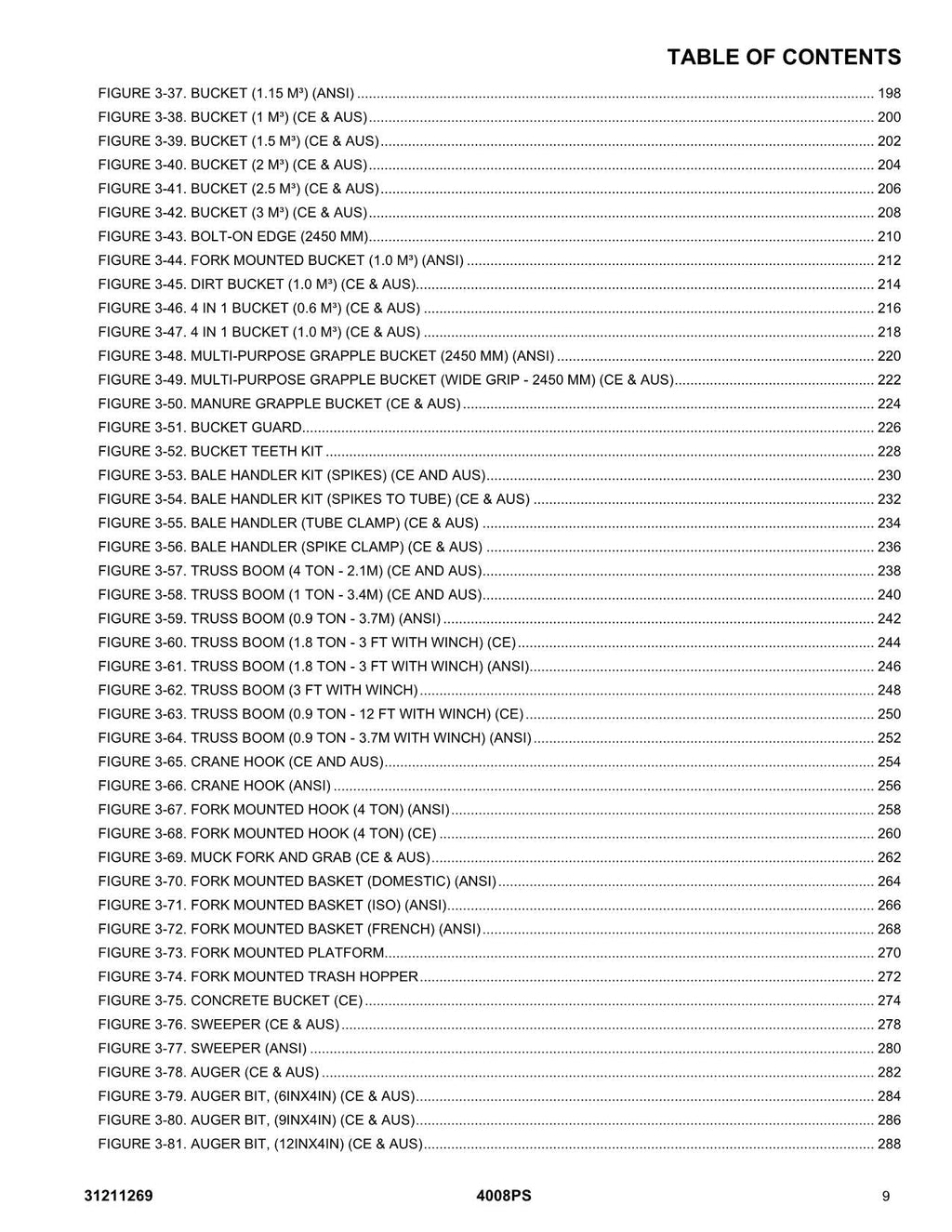 JLG 4008PS Telehandler Parts Catalog Manual