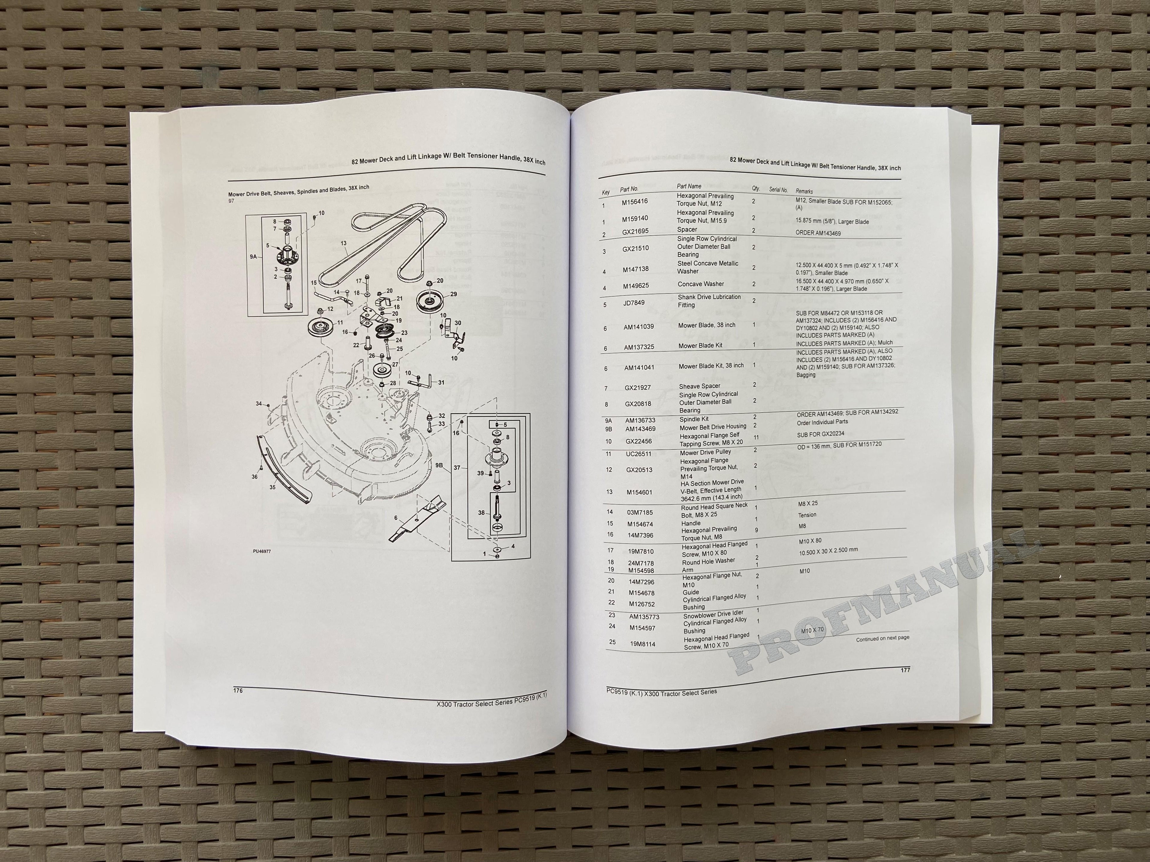 CATÁLOGO DE PIEZAS DEL TRACTOR JOHN DEERE X300 MANUAL + ¡BONIFICACIÓN!