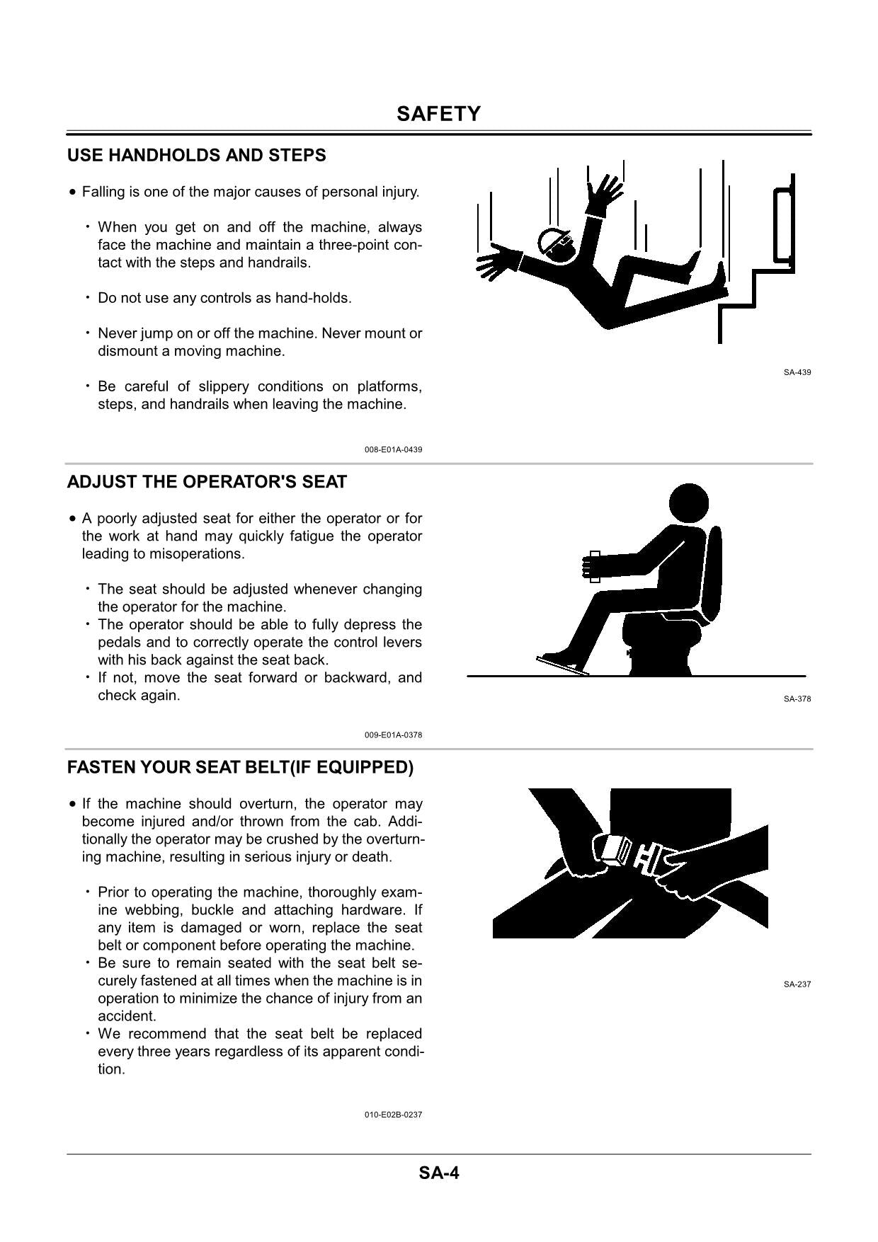 Hitachi EX40U EX50U Excavator Operational Test Troubleshoot Service Manual Scheme
