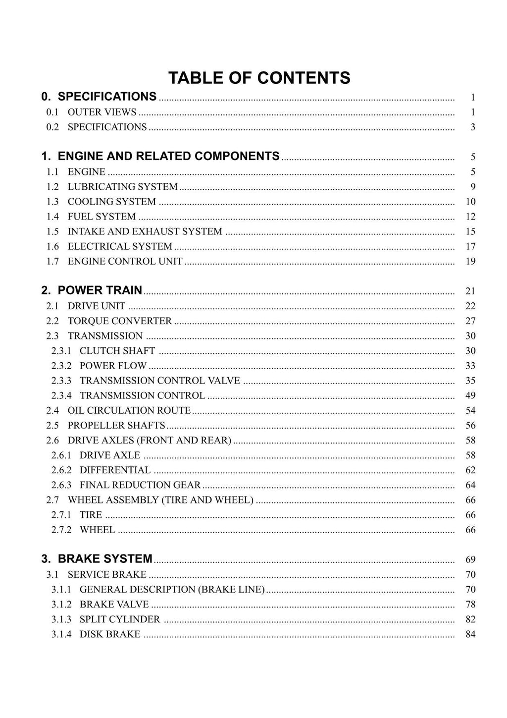 Hitachi LX110-7 Wheel Loader Technical Manual +Schematics