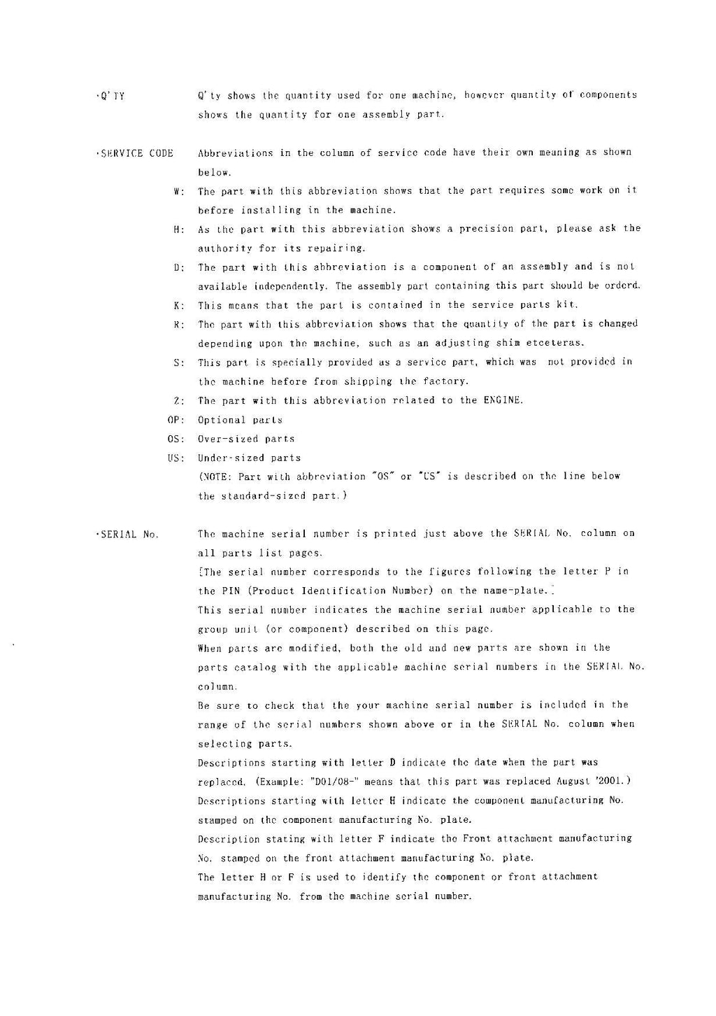 Hitachi LX150-5 Wheel Loader Parts Catalog Manual SN 003101-up