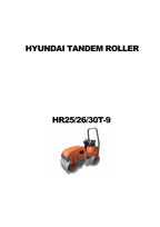 Hyundai HR25 30T-9 ROAD ROLLER Operators Maintenance Manual