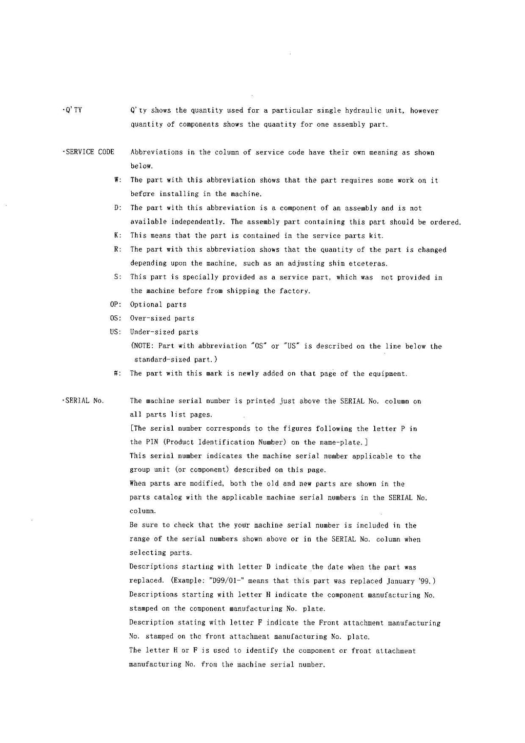 Hitachi LX200 Wheel Loader Equip Component Parts Catalog Manual SN 000103-up
