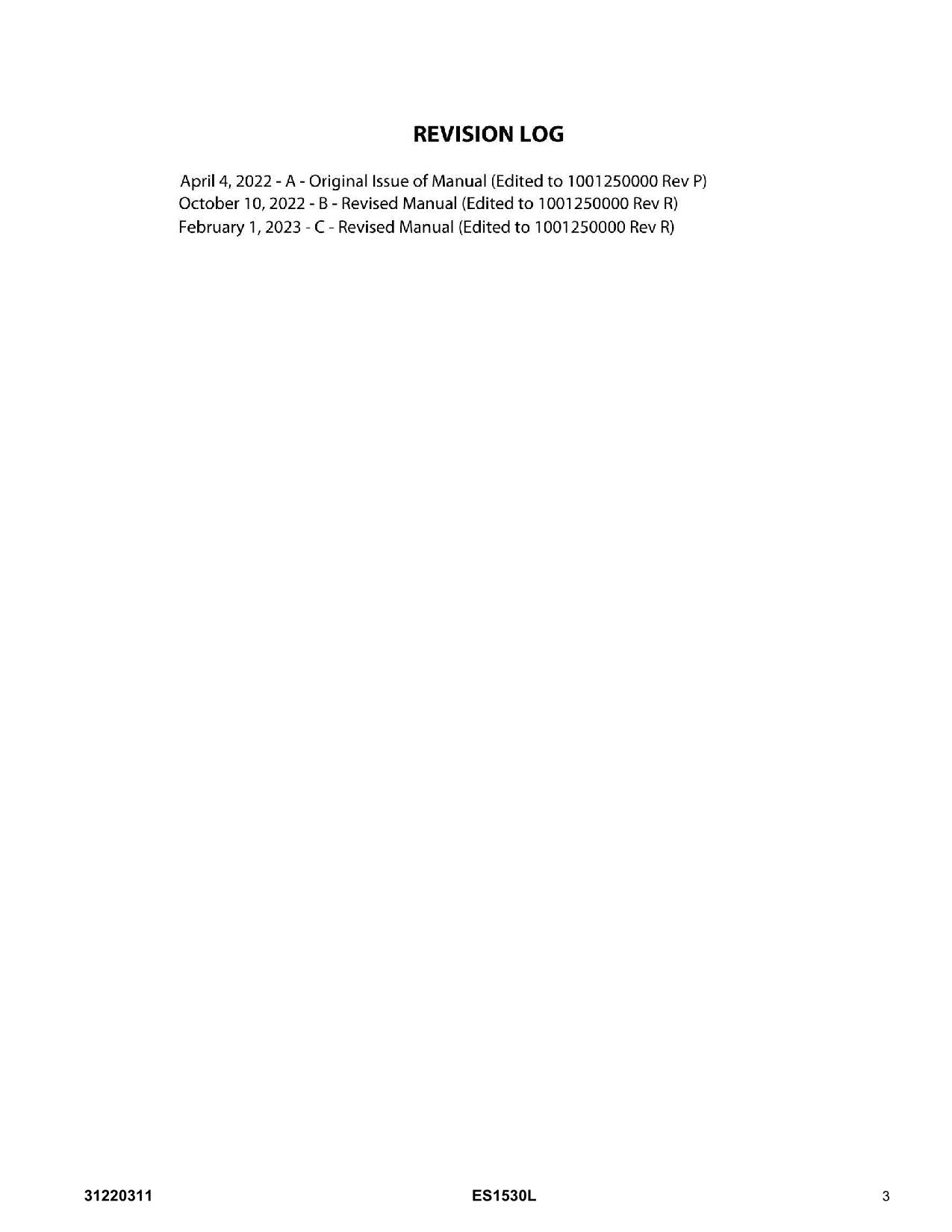 Manual del catálogo de piezas del elevador de tijera JLG ES1530L 31220311
