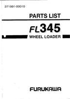Hitachi FL345 Wheel Loader Parts Catalog Manual SN all