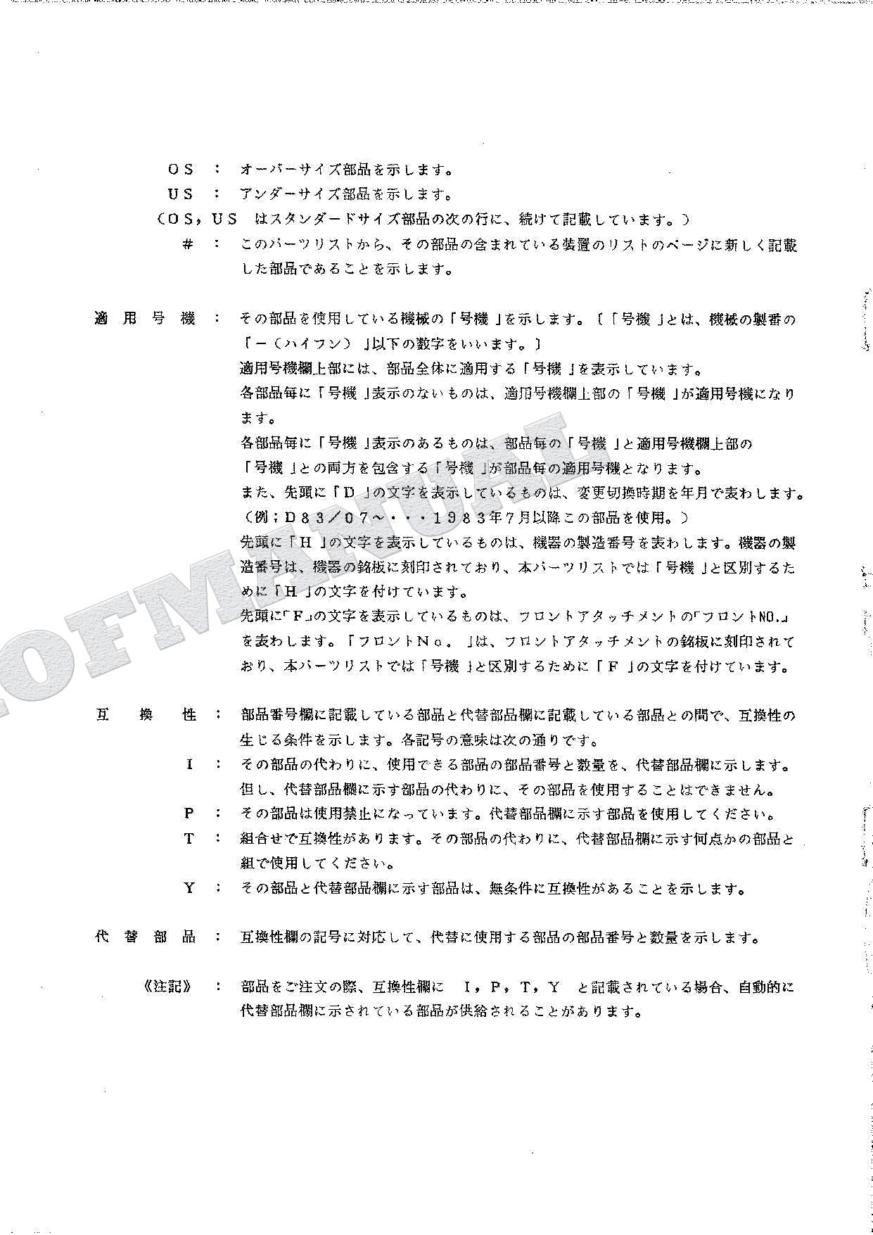 HITACHI WH04D WH051D Equip Component Excavator Parts Catalog Manual SN 175-0001-