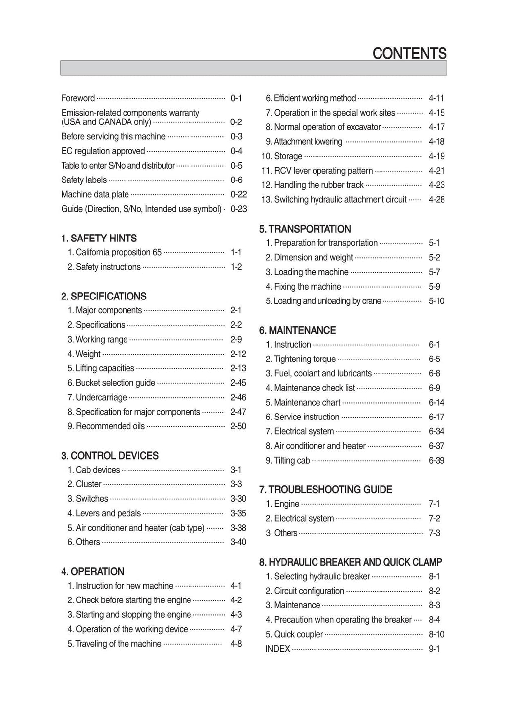 Hyundai HX35A Z CRAWLER EXCAVATOR Operators Maintenance Manual