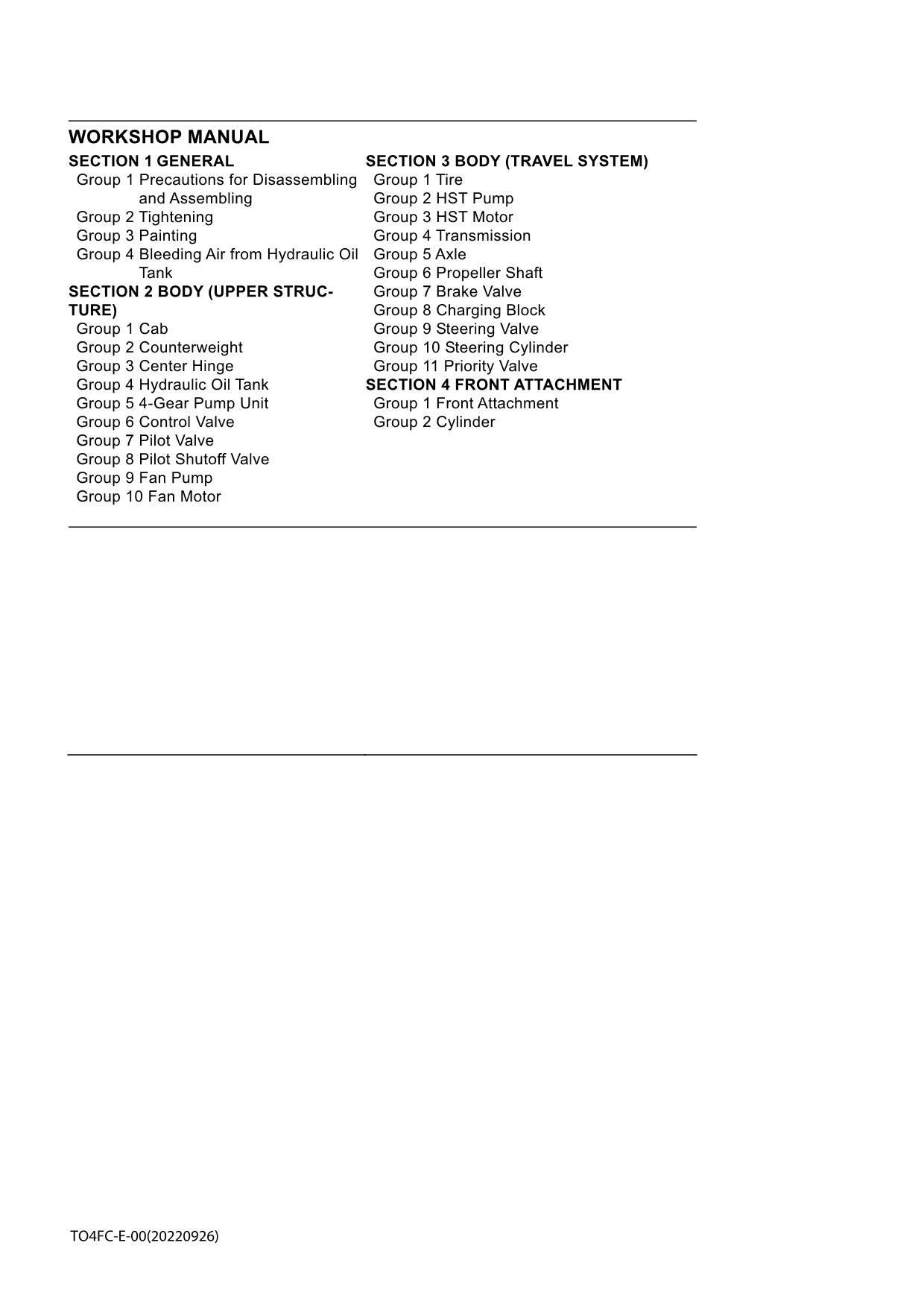 Hitachi ZW140 ZW150 Wheel Loader Technical Manual Operational Principle