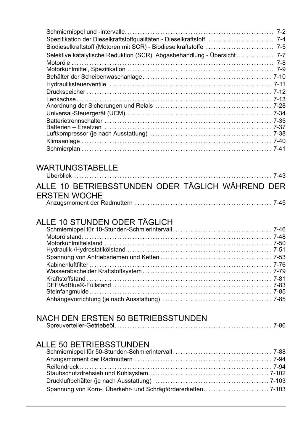 New Holland CX6 80 CX6 90 CX6 90 LATERALE Mähdrescher Betriebsanleitung Ab 1984