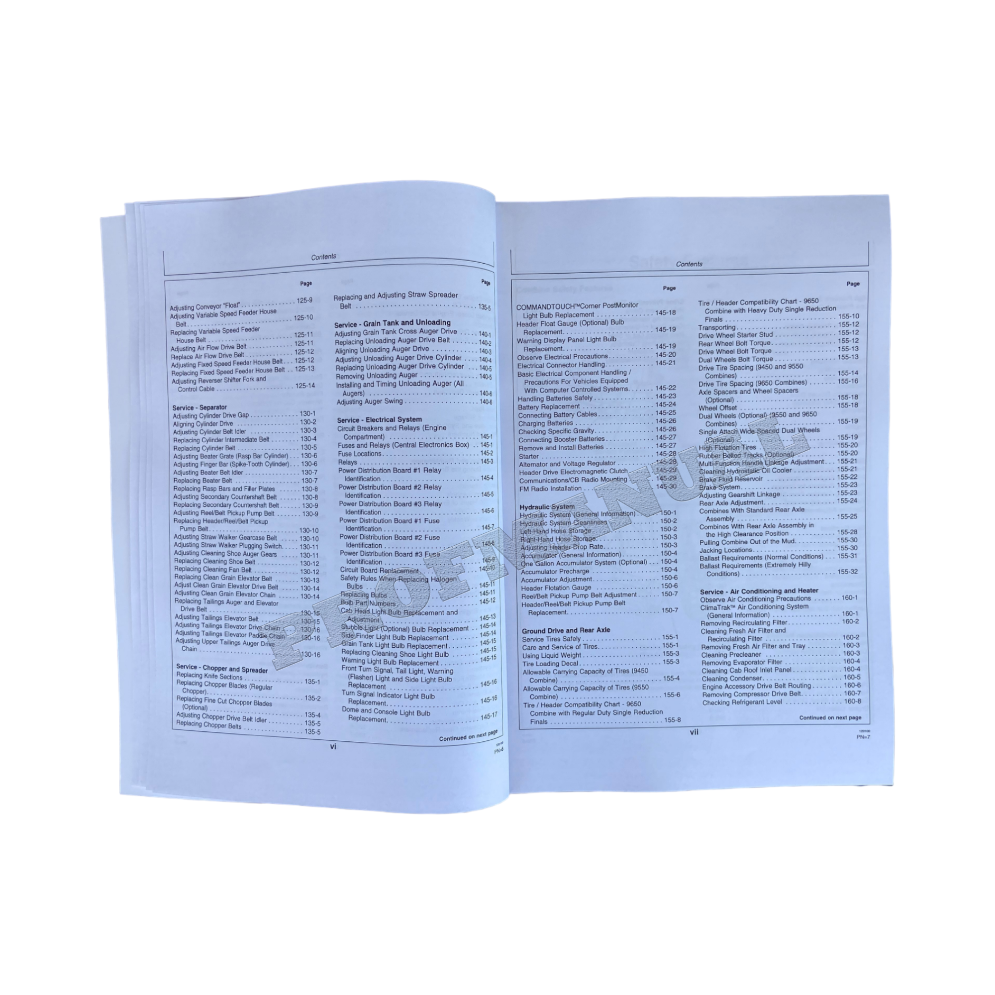 Manual del operador de la cosechadora John Deere 9450, 9550 y 9650 + ¡Extra! OMH175213 
