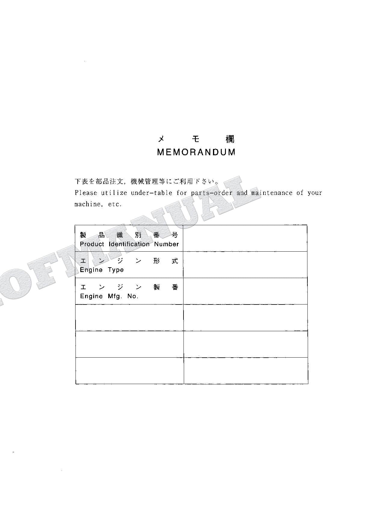 HITACHI ZAXIS ZX125W Equipment Component Excavator Parts Catalog Manual