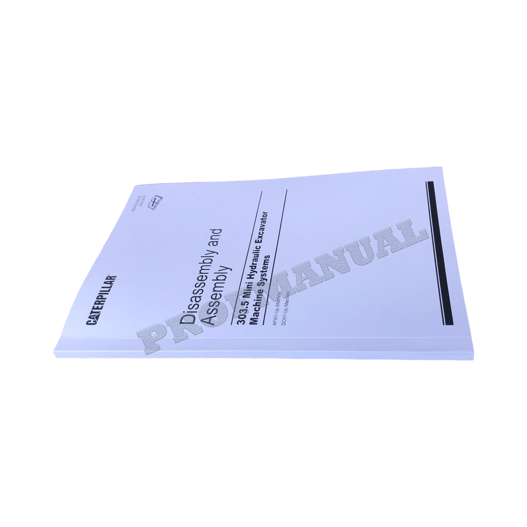 Caterpillar 303.5 Excavator Service Manual Disassem Assembly 2 books *Send serial #