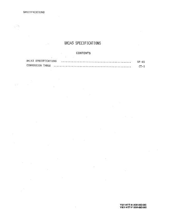 HITACHI UH143 EXCAVATOR SERVICE MANUAL