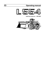 Liebherr L554 Wheel Loader Operators manual serial 0202