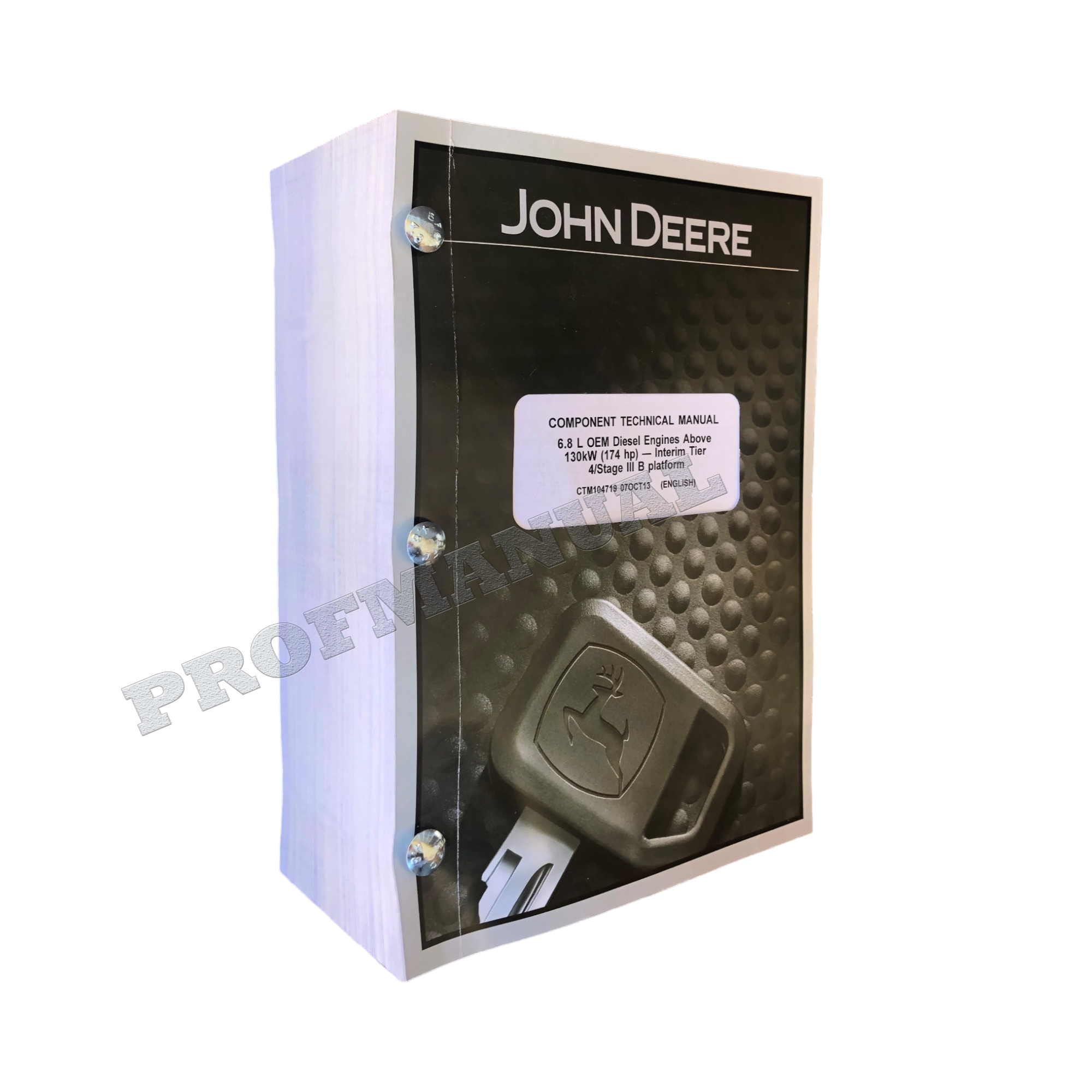 John Deere 6068 6.8L Engine Level 21 ECU REPAIR SERVICE MANUAL CTM104719