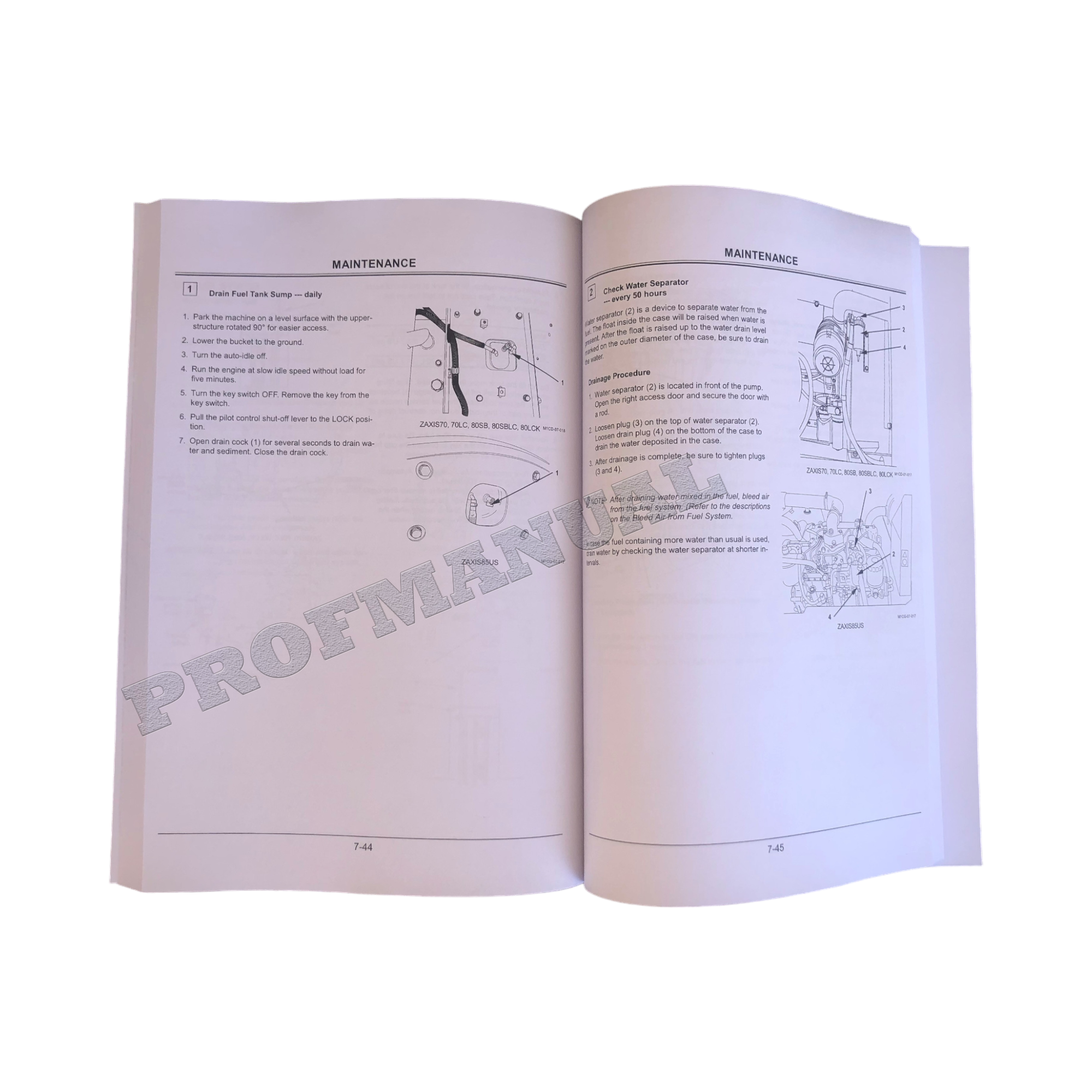 HITACHI ZAXIS ZX 70 70LC EXCAVATOR OPERATORS MANUAL 60001
