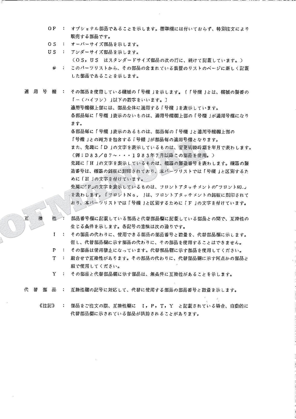 HITACHI UH04-7 Excavator Parts Catalog Manual P12A-1-4