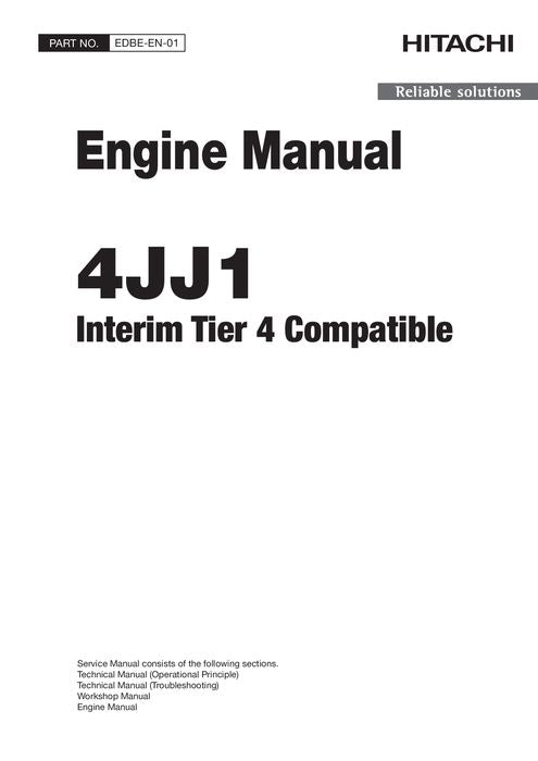 HITACHI 4JJ1 ENGINE SERVICE MANUAL EDBEEN01