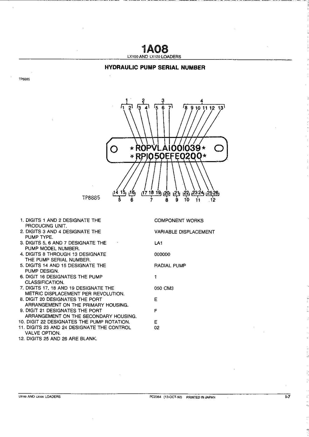 Hitachi LX100-2 LX120-2 Export Wheel Loader Parts Catalog Manual SN 02101-up