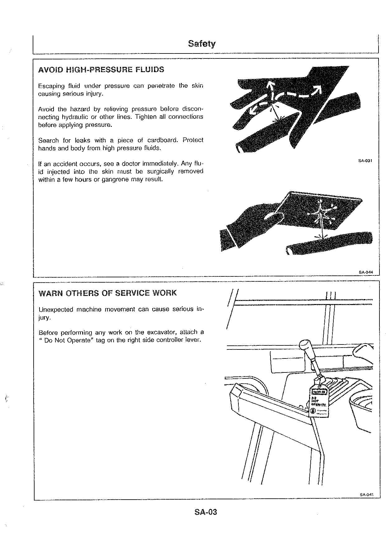 Hitachi EX25 EX35 EX40 Excavator Test Troubleshooti Service Manual Scheme