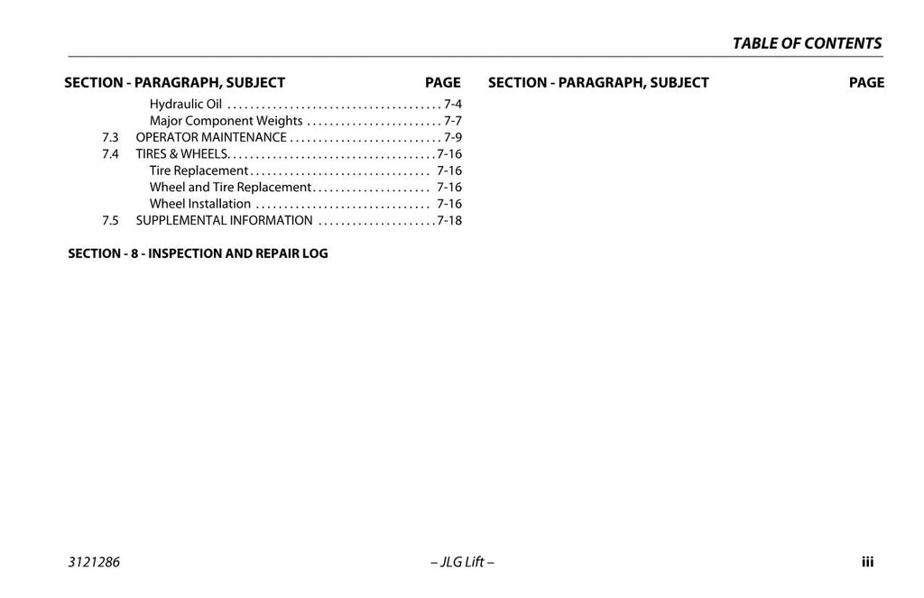 Manual del operador de mantenimiento y operación de la plataforma elevadora JLG 24RS 24RSJ