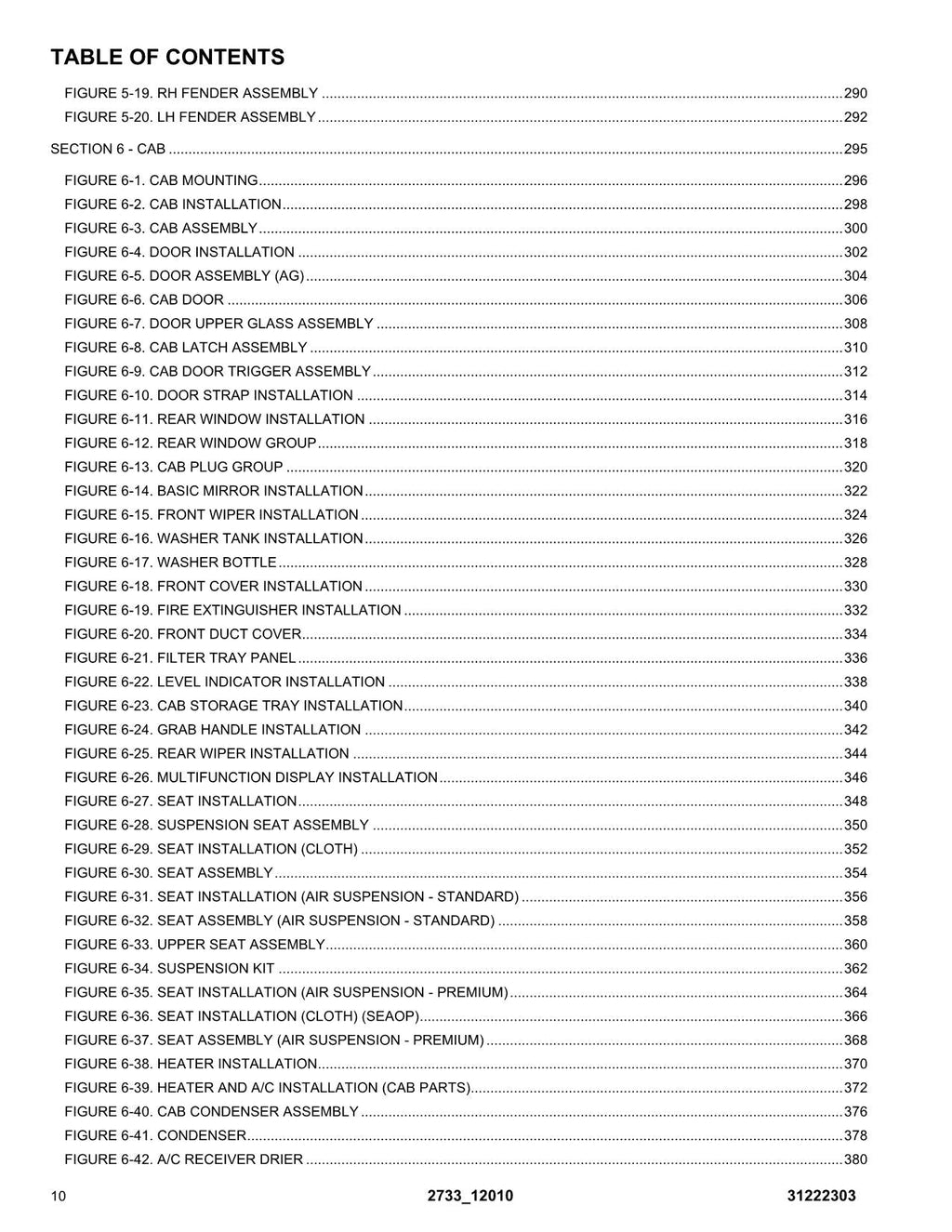 JLG 12010 2733 Telehandler Parts Catalog Manual 31222303