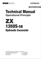 HITACHI ZAXIS ZX135US-5B Excavator Operational Principle Technical Manual