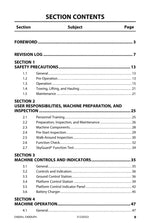 JLG E400AJP narrow E400A narrow Boom Lift Operators Manual 31220353