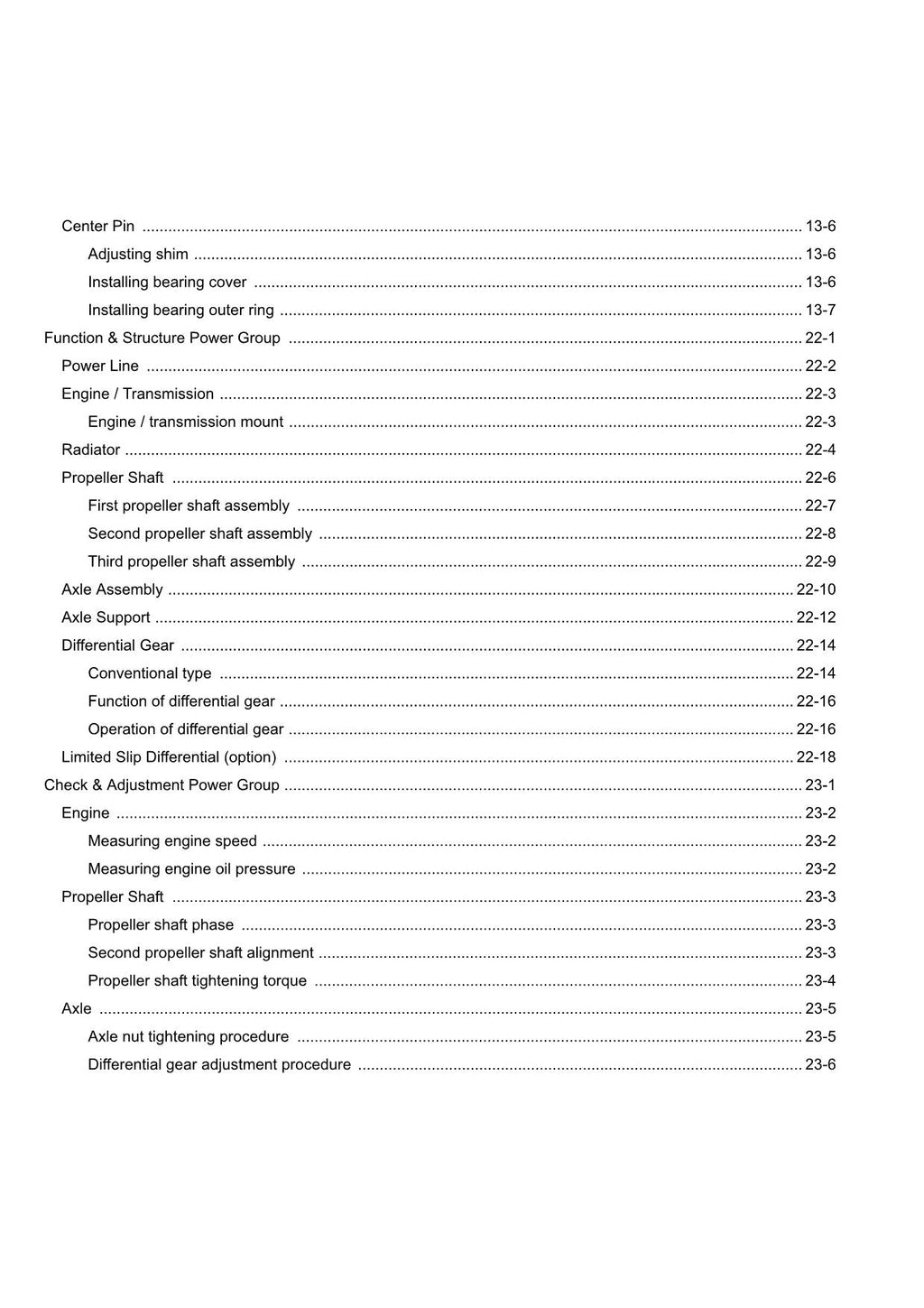 Hitachi ZW550 Wheel Loader Technical Manual Operational Principle TONHC-EN-00