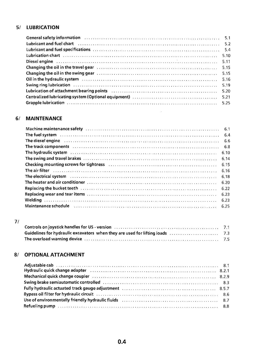 Liebherr R924 Litronic Excavator Operators manual serial 6400
