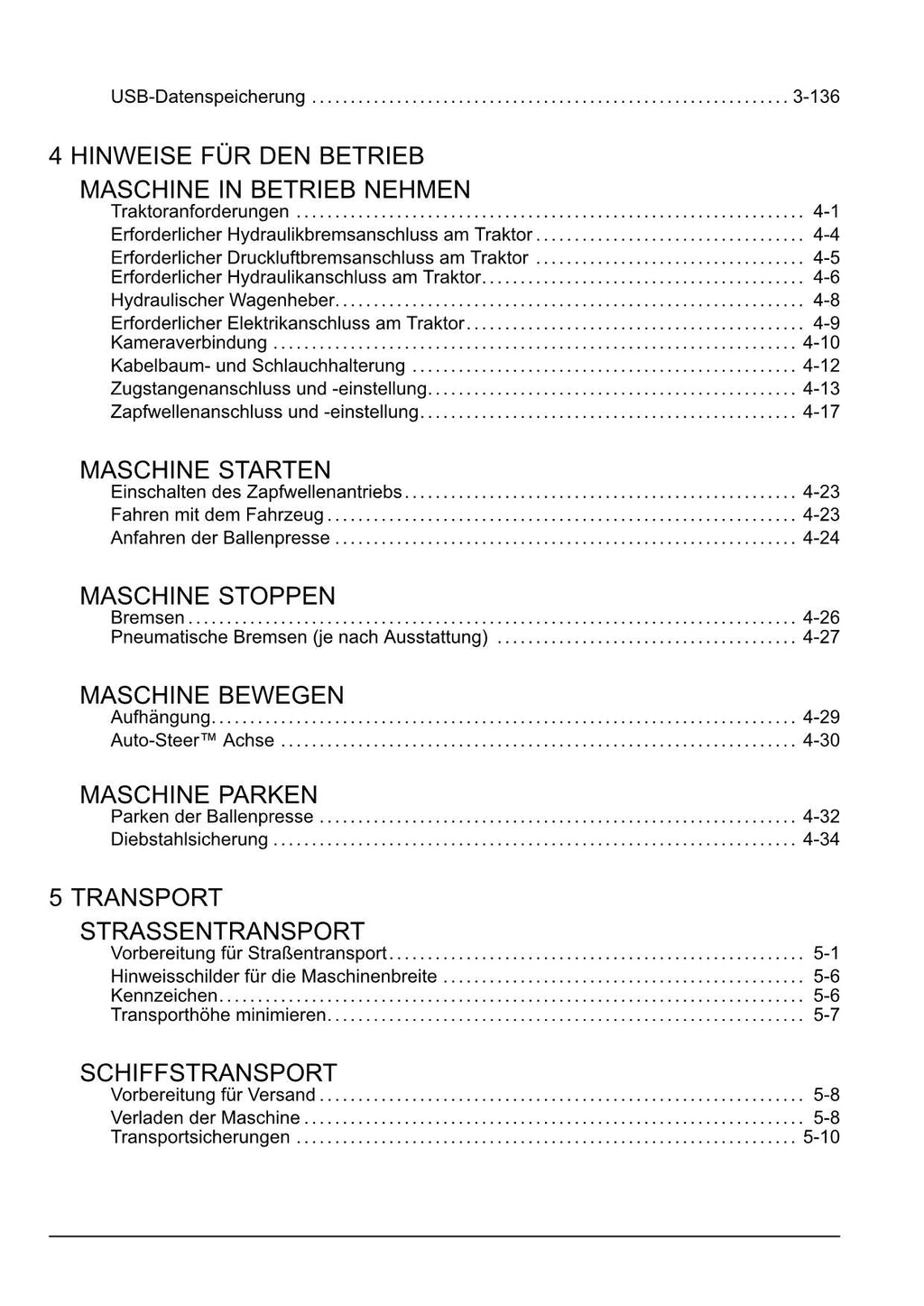 New Holland BigBaler 1290 High Density Quaderballenpresse Betriebsanleitung