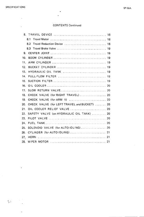 HITACHI UH063 EXCAVATOR SERVICE MANUAL