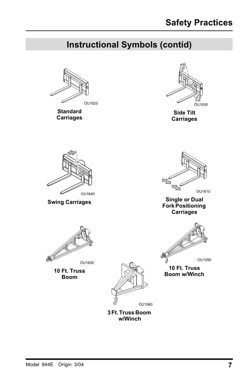 LULL 944E-38 Telehandler Maintenance Operation Operators Manual